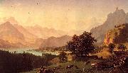 Bernese Alps, oil on canvas Albert Bierstadt